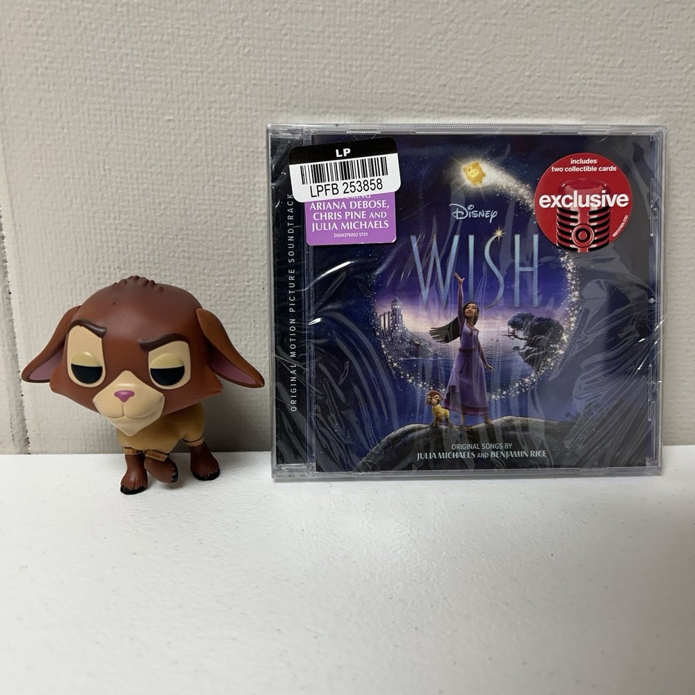 Original Motion Picture Soundtrack Disney's Wish CD With Goat Figure Valentino